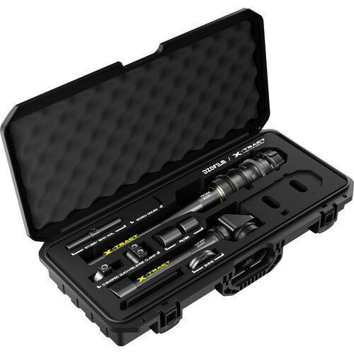 Dzofilm X-TRAT 18-28MM T8 FF Zoom de sonde détachable avec boîtier (0 et 360, Arri PL, métrique)