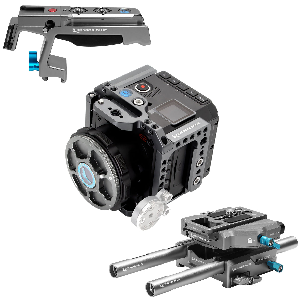 Kondor Blue Z Cam E2 Flagship Base Rig MKII (M4/S6/F6/F8) (Gris sidéral)
