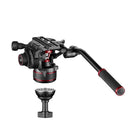 Manfrotto 608 Nitrotech Fluid Video Head and 536 Carbon Fiber Single Legs Tripod