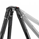 Manfrotto Nitrotech 608 Tête de fluide avec 635 fibre de carbone à jambe à une jambe rapide trépied