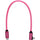 Kondor Blue iJustine Pink USB C 3.1 Data and Charging Cable 10Gb/s Data Speed & 100W Power Delivery (1 FT)