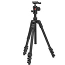Manfrotto Befree a avancé en tant que voyage en aluminium trépied avec serrures de levier et 494 tête de balle centrale
