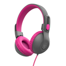 JLab  JBuddies Studio 2 On-Ear Kids Wired Headphones (Gray/Pink)