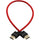 Kondor Blue HDMI to HDMI 16" Braided Cable for On-Camera Monitors (Cardinal Red)