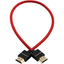 Kondor Blue HDMI to HDMI 16" Braided Cable for On-Camera Monitors (Cardinal Red)