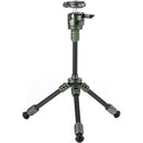 Tilta BT03E en fibre de carbone pour table trépied avec tête de balle et colonne centrale extensible (Green Forest)