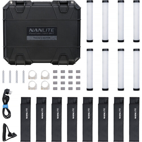 Nanlite PavoTube II 6XR RGB LED Pixel Tube Light (10", 8-Light Kit)