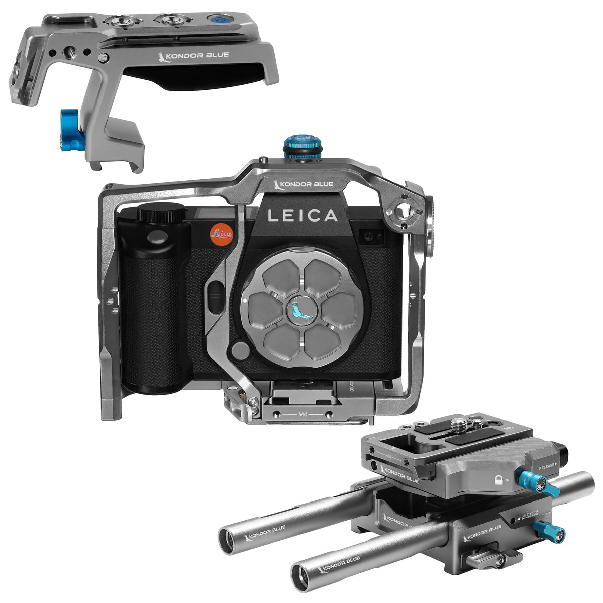Kondor Blue Leica SL2S/SL2/SL Base Rig MKII (Gris sidéral)