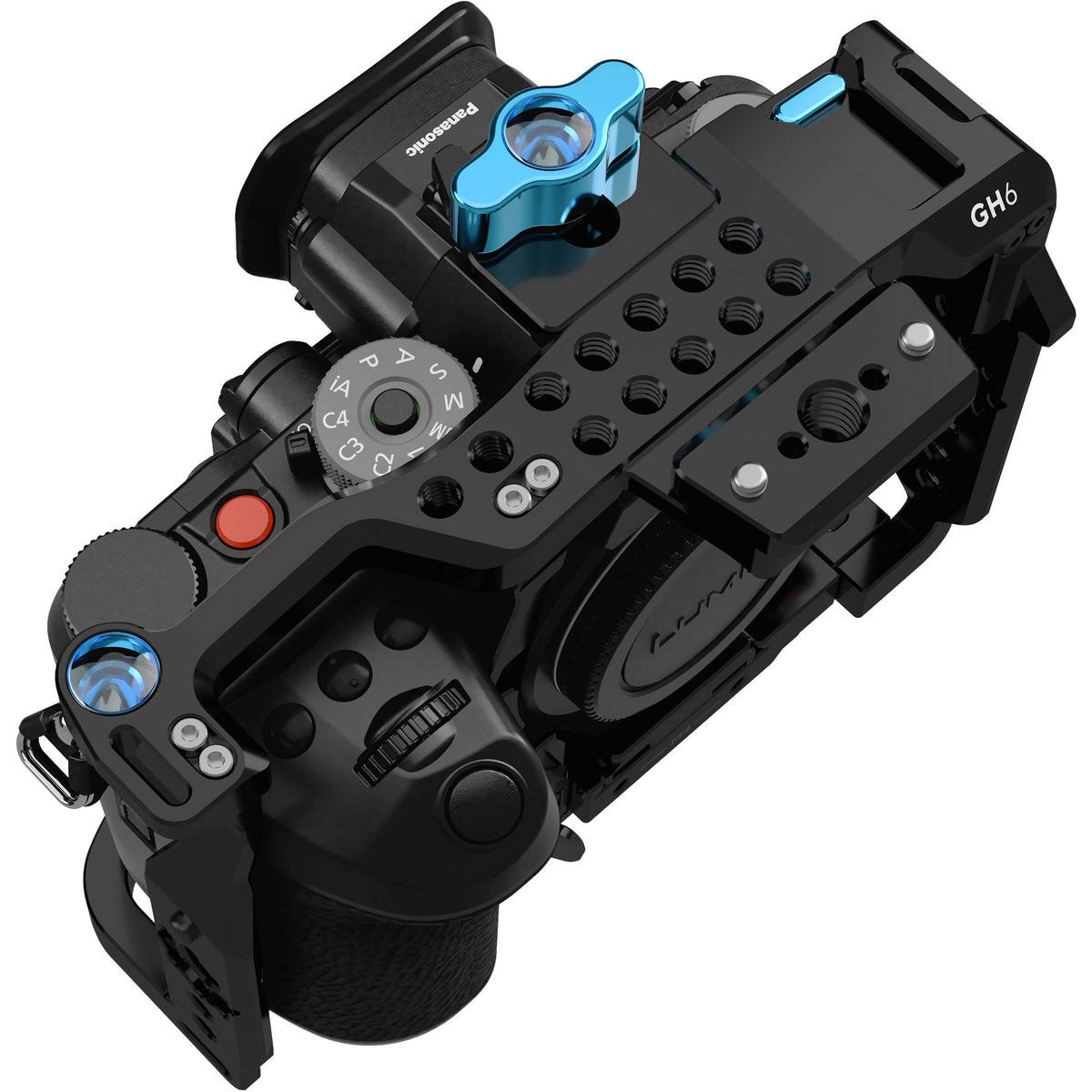 Kondor Blue Panasonic LUMIX GH7/GH6 Cage (cage uniquement) (Corbeau Noir)