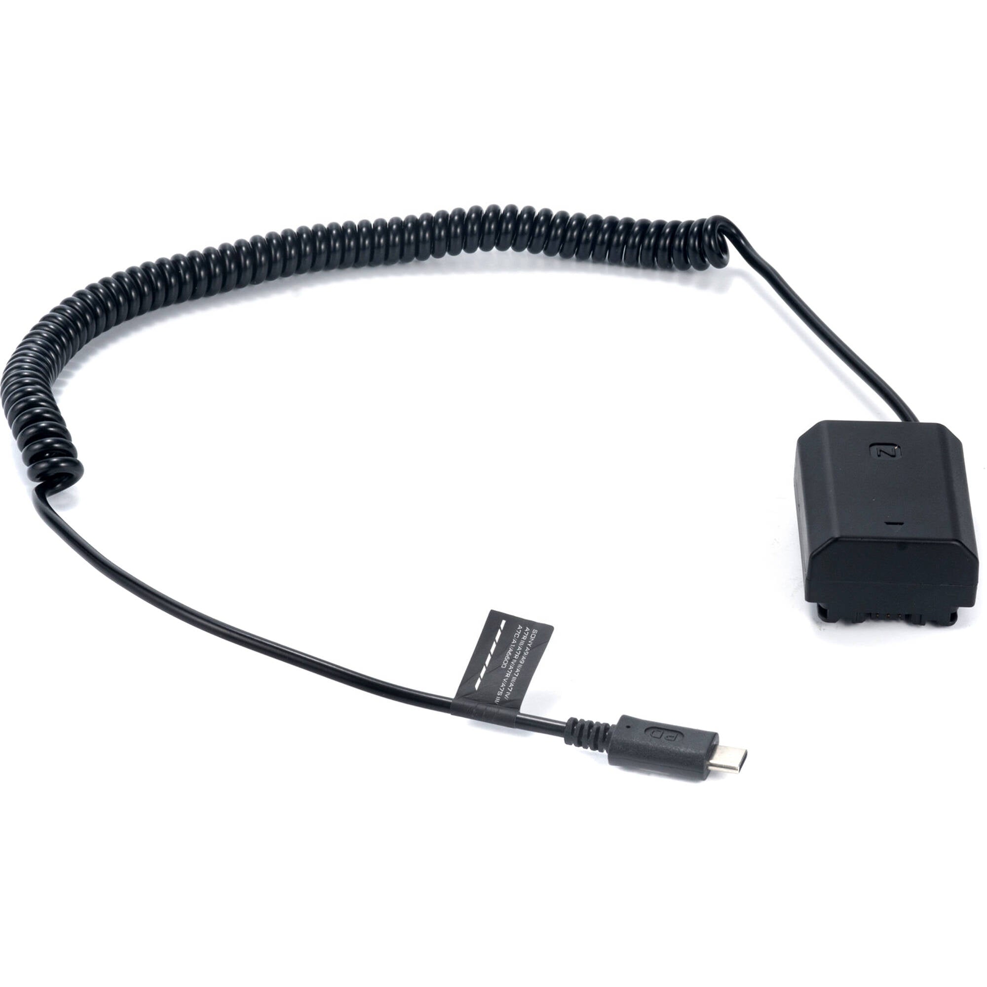 Tilta Sony NP-FZ100 Dummy Battery to USB-C Power Cable (5")