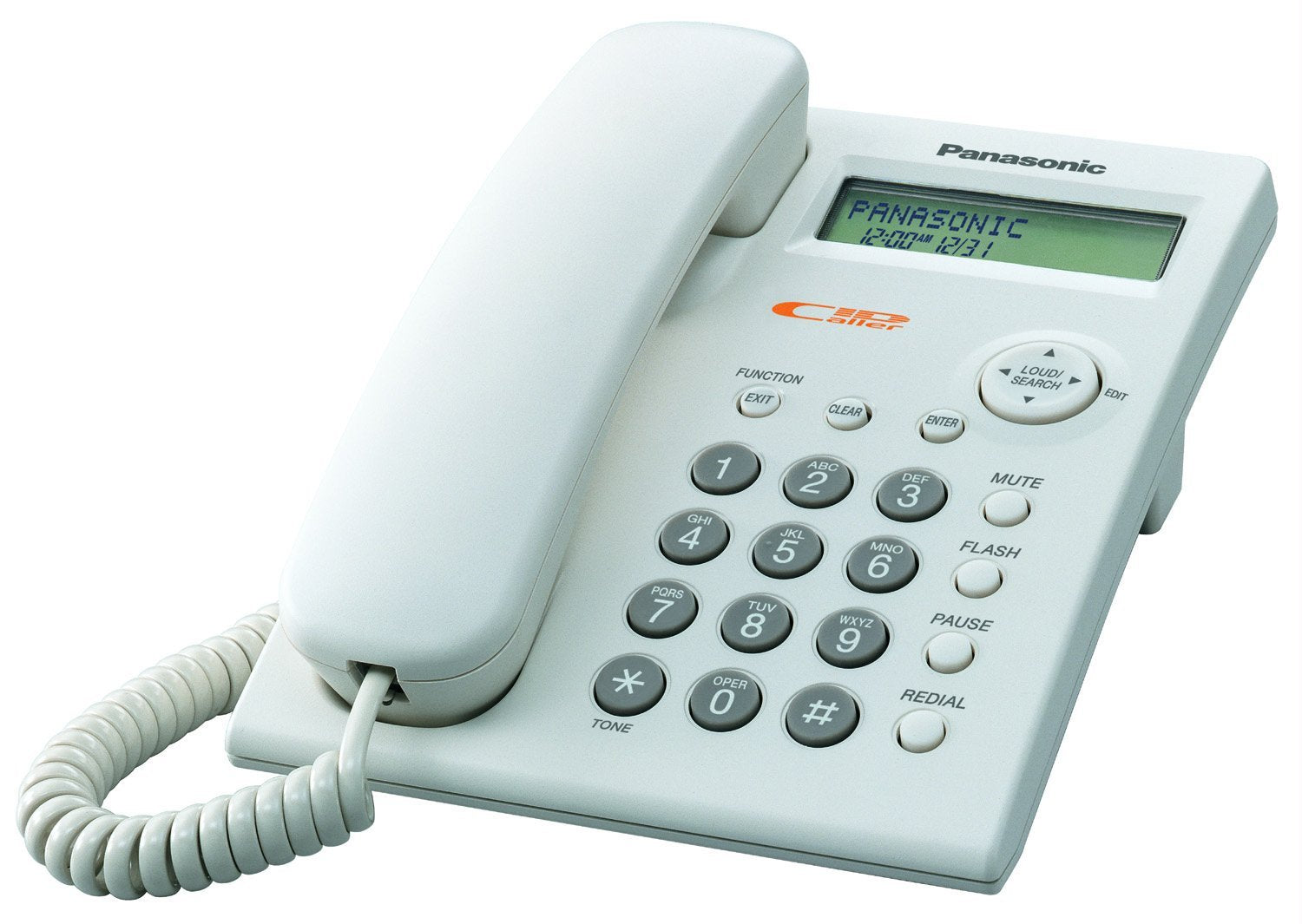 Panasonic KX-TSC11 Corded Phone with CallerID - White