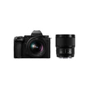 Panasonic Lumix S5 IIX sans miroir caméra avec des objectifs 20 à 60 mm + 50 mm