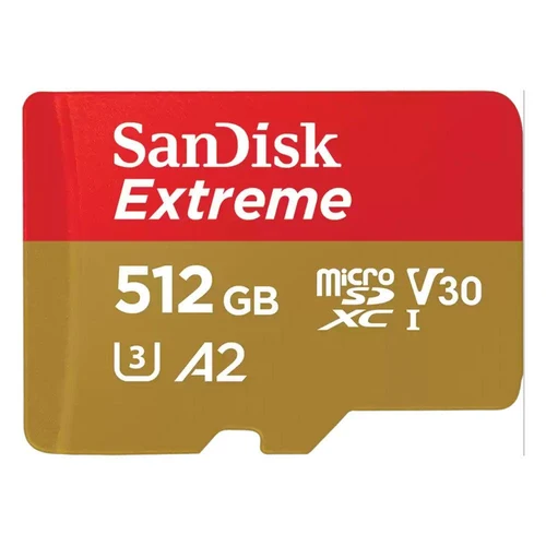 Sandisk Extreme Plus microSDXC UHS-1 A3 V30 Card With Adapter - 512GB