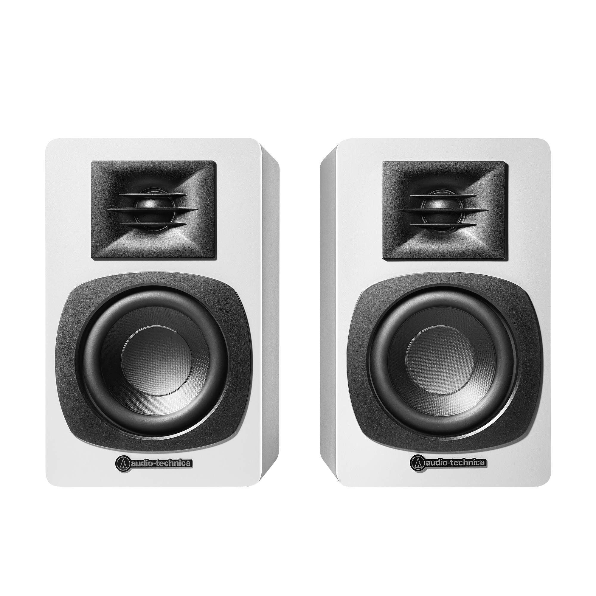 Audio-Technica AT-SP3x en haut-parleurs de bibliothèque sans fil actif (blanc)