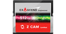 Z CAM 512GB ExAscend CFast 2.0 Memory Card