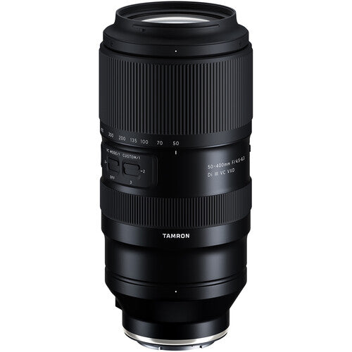 Tamron 50-400mm f/4.5-6.3 Di III VC VXD Objectif (Sony E)
