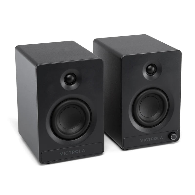 Victrola Tempo Bluetooth Bookshelf Speakers - set of 2 (Black)