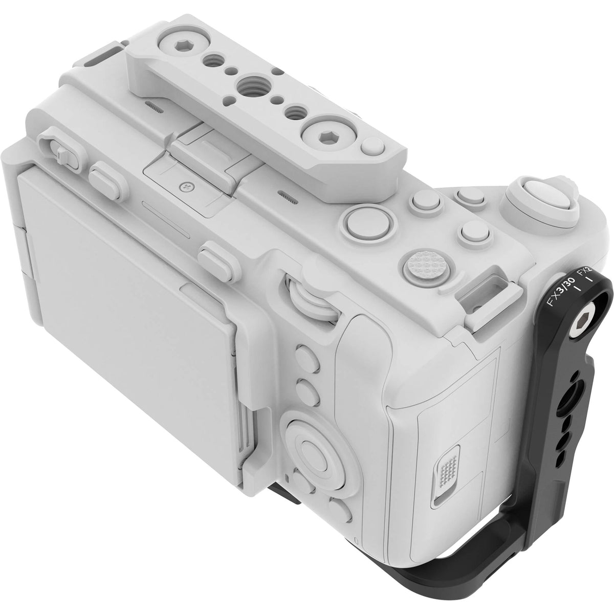Kondor Blue Sony FX2/FX3/FX30 Demi-Cage Support en L (Raven Noir)