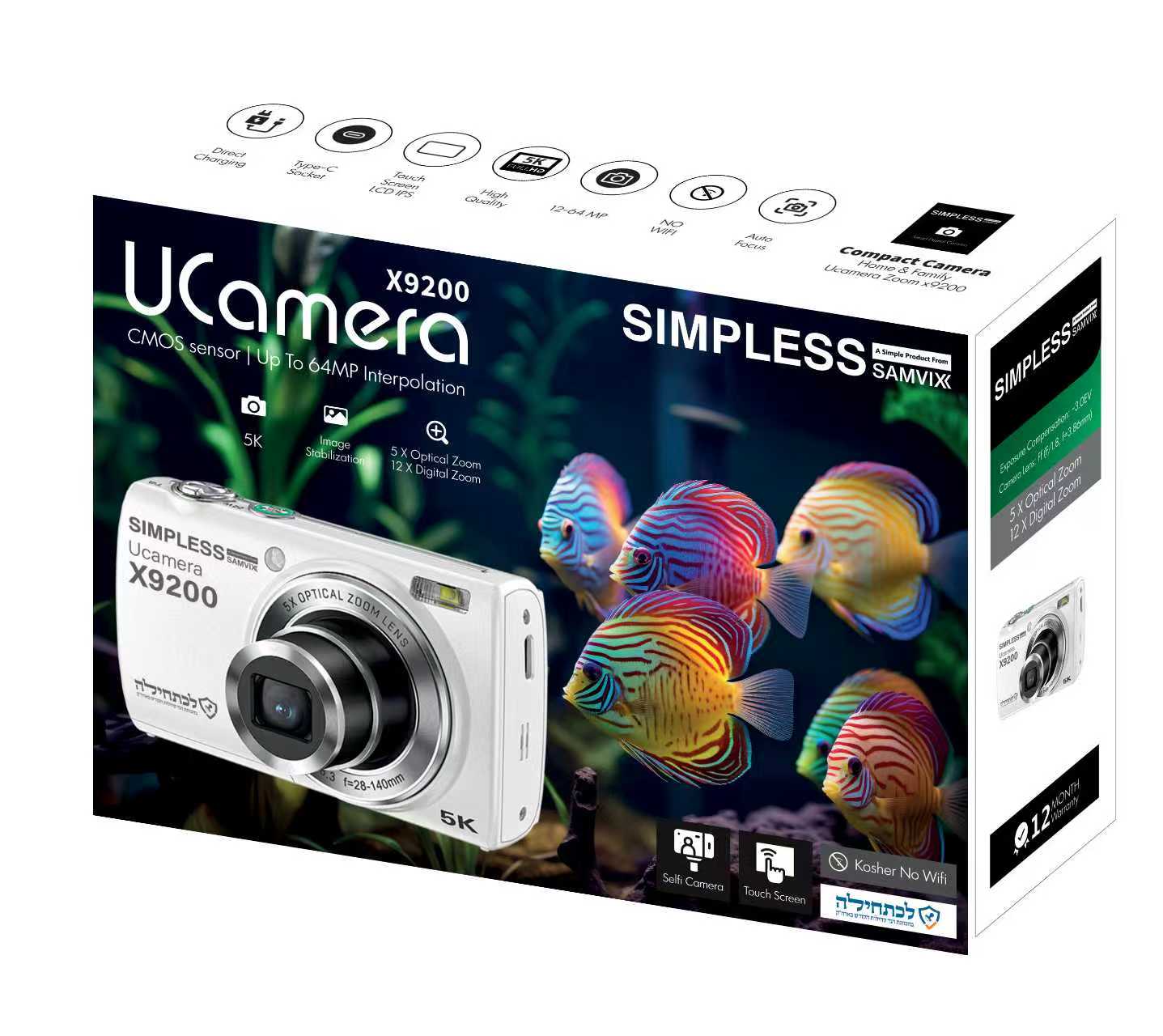 Samvix UCamera X9200 Digital Camera - White
