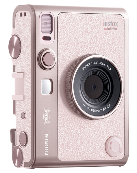 FUJIFILM INSTAX mini Evo Hybrid Instant Camera - Gentle Rose 600024654