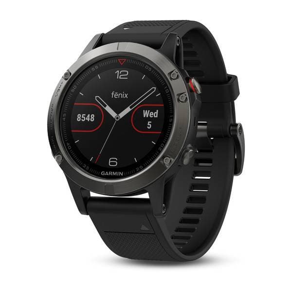 Garmin Fenix ​​5 Watch GPS Training Multi-Sport (Slate Grey, Black Band)