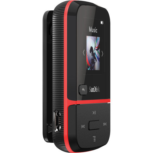 SanDisk 16GB Clip Sport Go MP3 Player - red