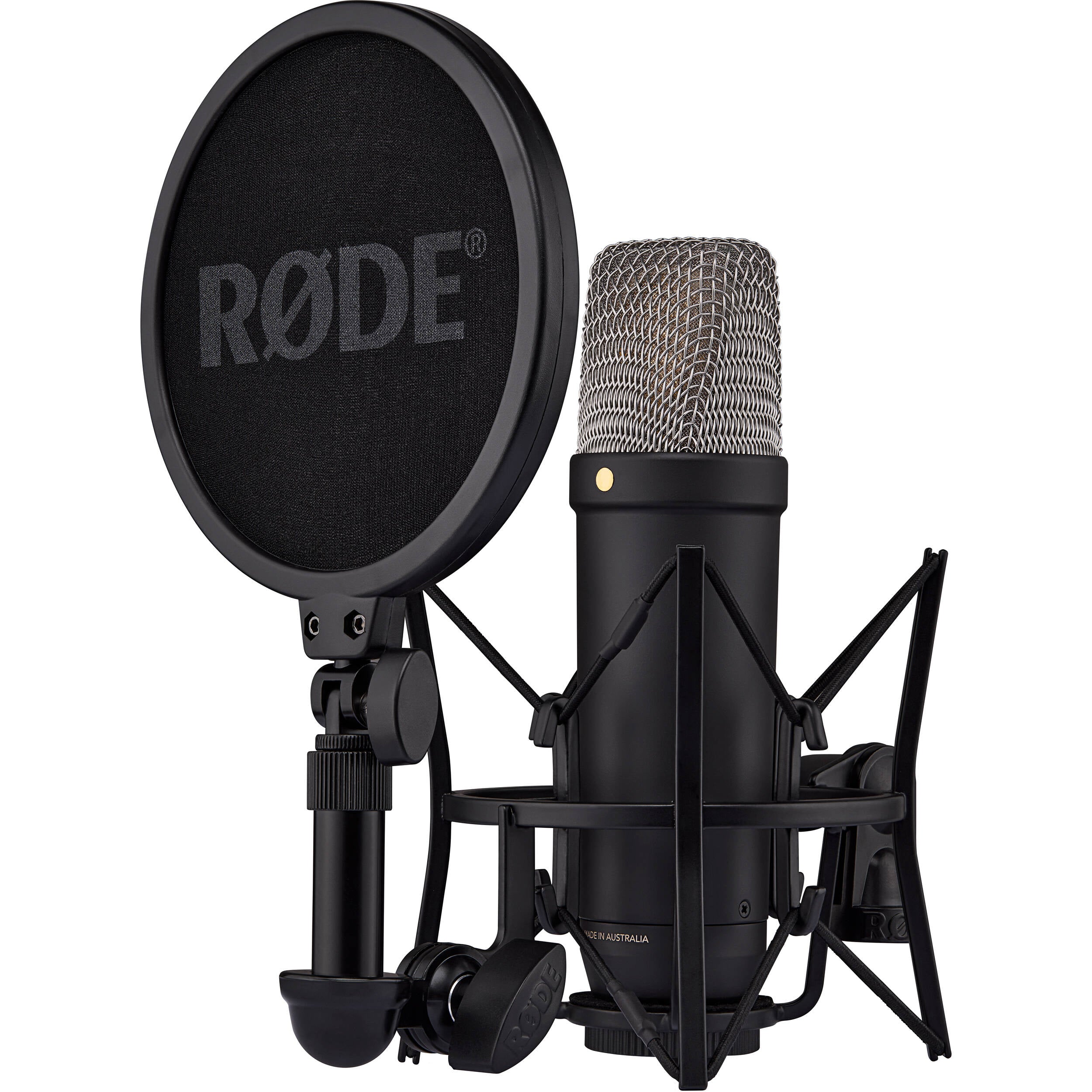 RODE NT1 5th Generation Large-Diaphragm Cardioid Condenser XLR/USB Microphone - Black
