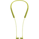 Sony MDR-EX750BT - Earphones with mic - in-ear - behind-the-neck mount - wireless - Bluetooth - NFC - lime yellow