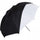 Westcott White Satin Umbrella with Removable Black Cover (45")