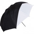 Westcott Parapluie en satin blanc avec un couverture noire amovible (45 ")