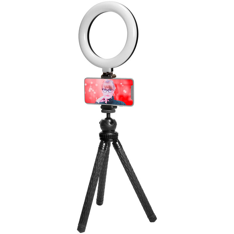 Mobifoto MOBIRL6 6 Inch Bi-Colour LED Ring Light Vlog Kit