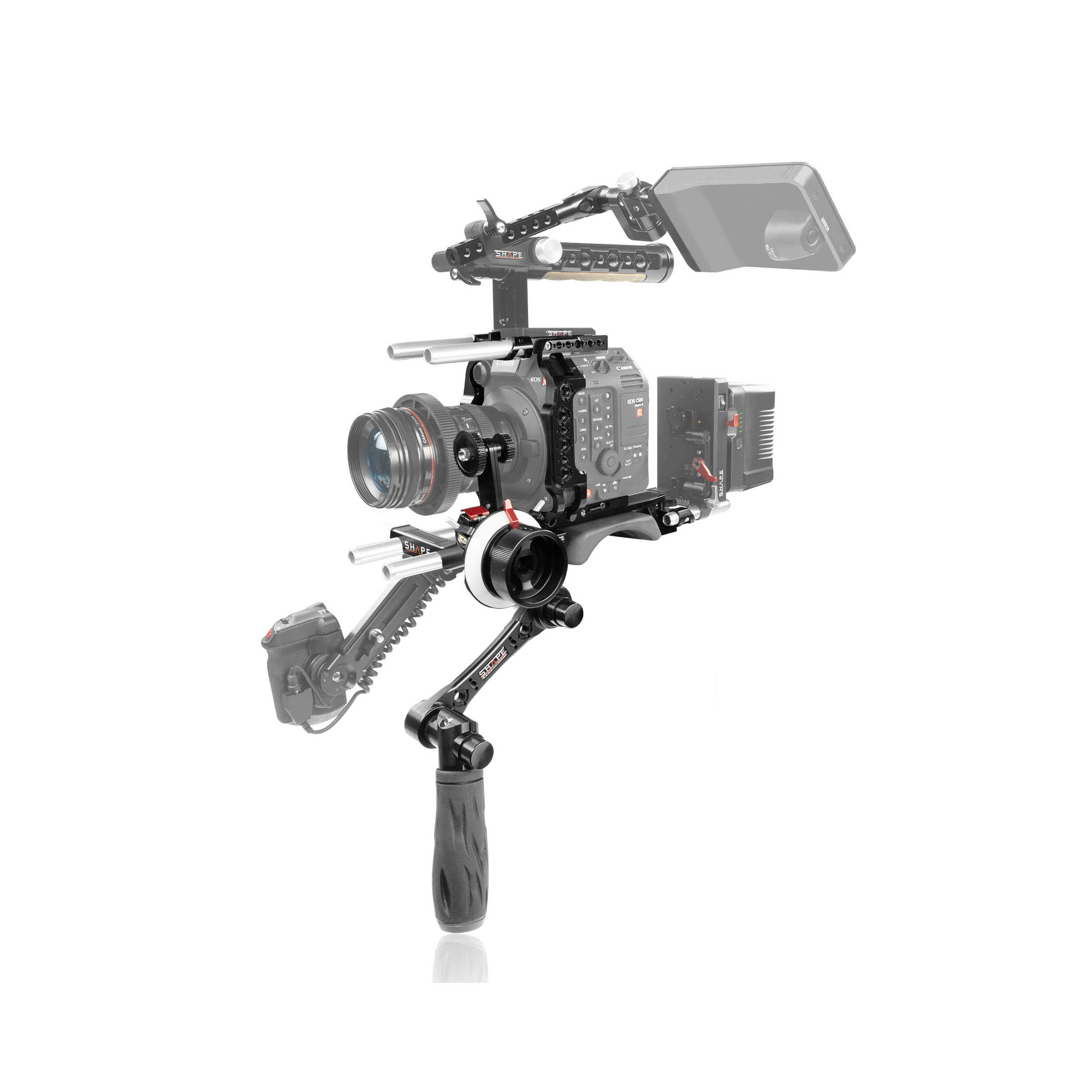 SHAPE C52BT Canon C500 Mark II Top Plate and Baseplate with Handle