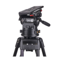 MILLER CiNX 3 Fluid Head supplied with telescopic pan handle (698), clamp nut, camera plate (1065) and replacable 100mm claw ball (1290) - 100mm