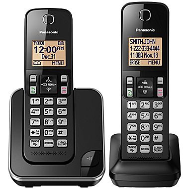 Panasonic KXTGC382B 2 handset Cordless phone