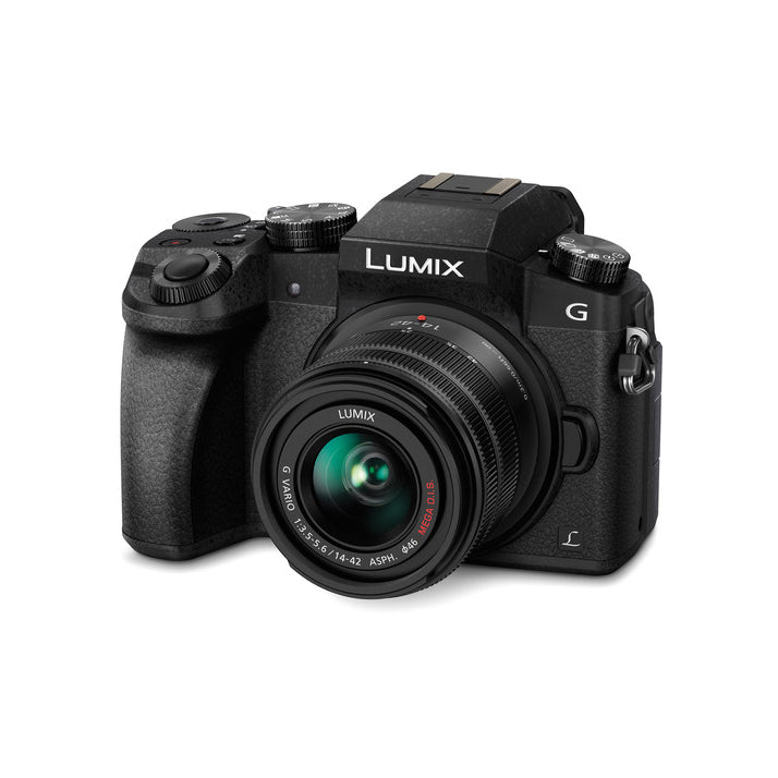 Caméra sans miroir Panasonic Lumix DMC-G7 avec objectif de 14-42 mm et 45-150 mm - noir