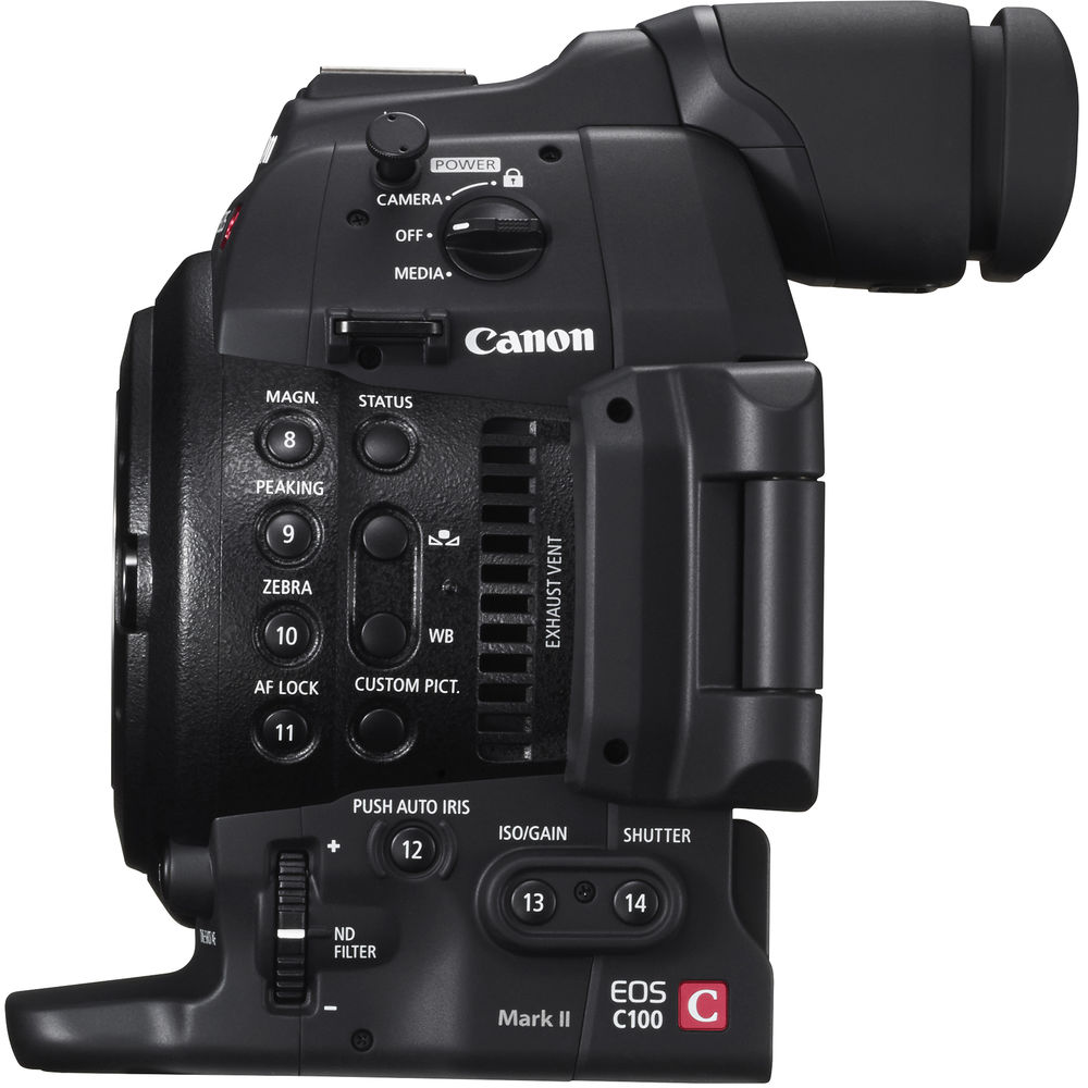 Canon EOS C100 Mark II Cinema EOS Camera with Dual Pixel CMOS AF -Body Only