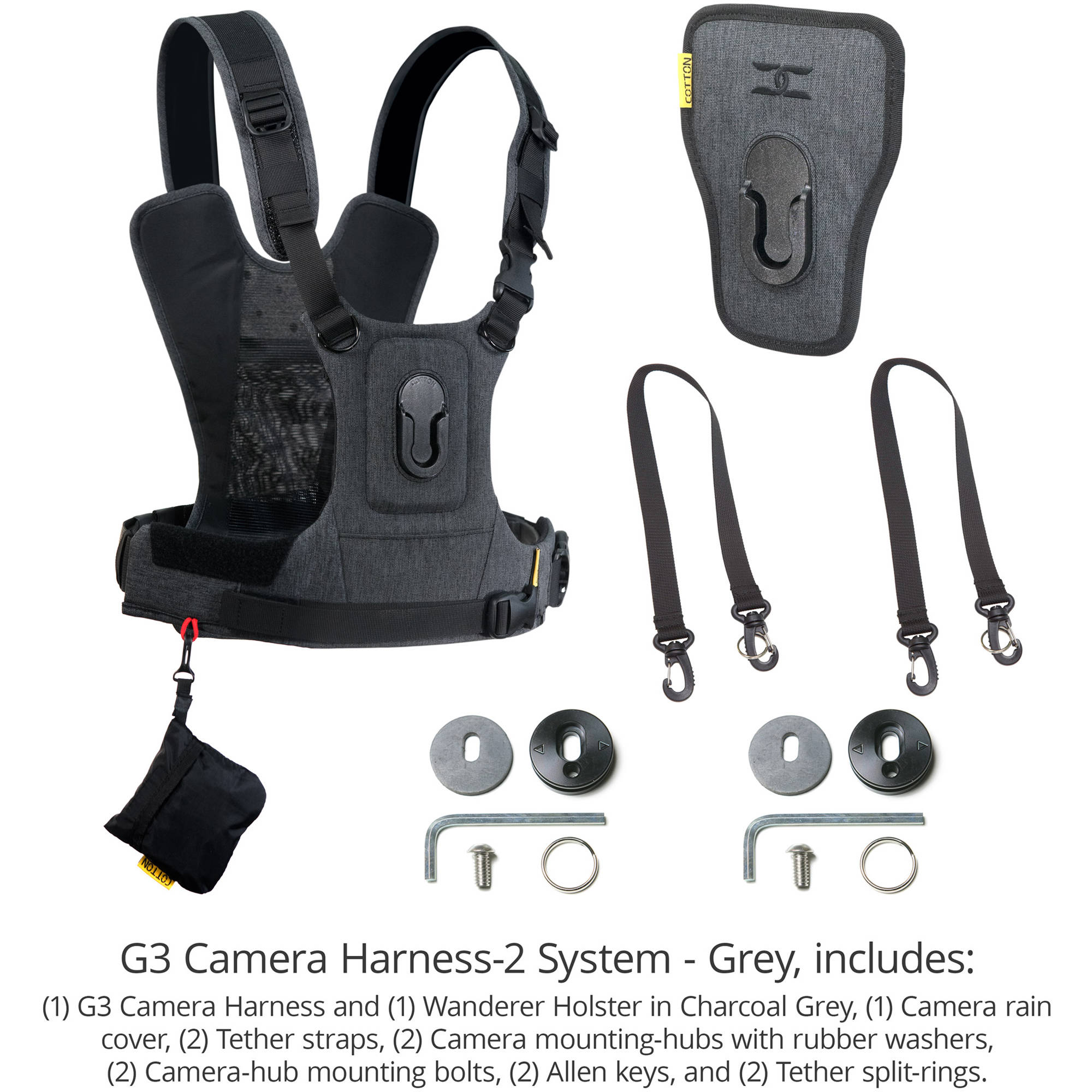 Cotton Carrier CCS G3 Harness-2 - Gray