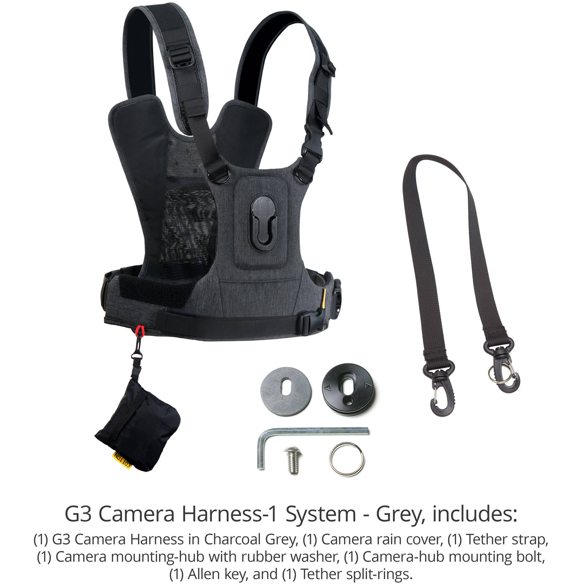 Cotton Carrier CCS G3 Camera Harness-1 - Gray
