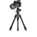 Befree GT Carbon Fiber 4-Section Kit Black W/ Twist Locks & Mh496-Bh Ball Head for Sony A7/A9 Cameras