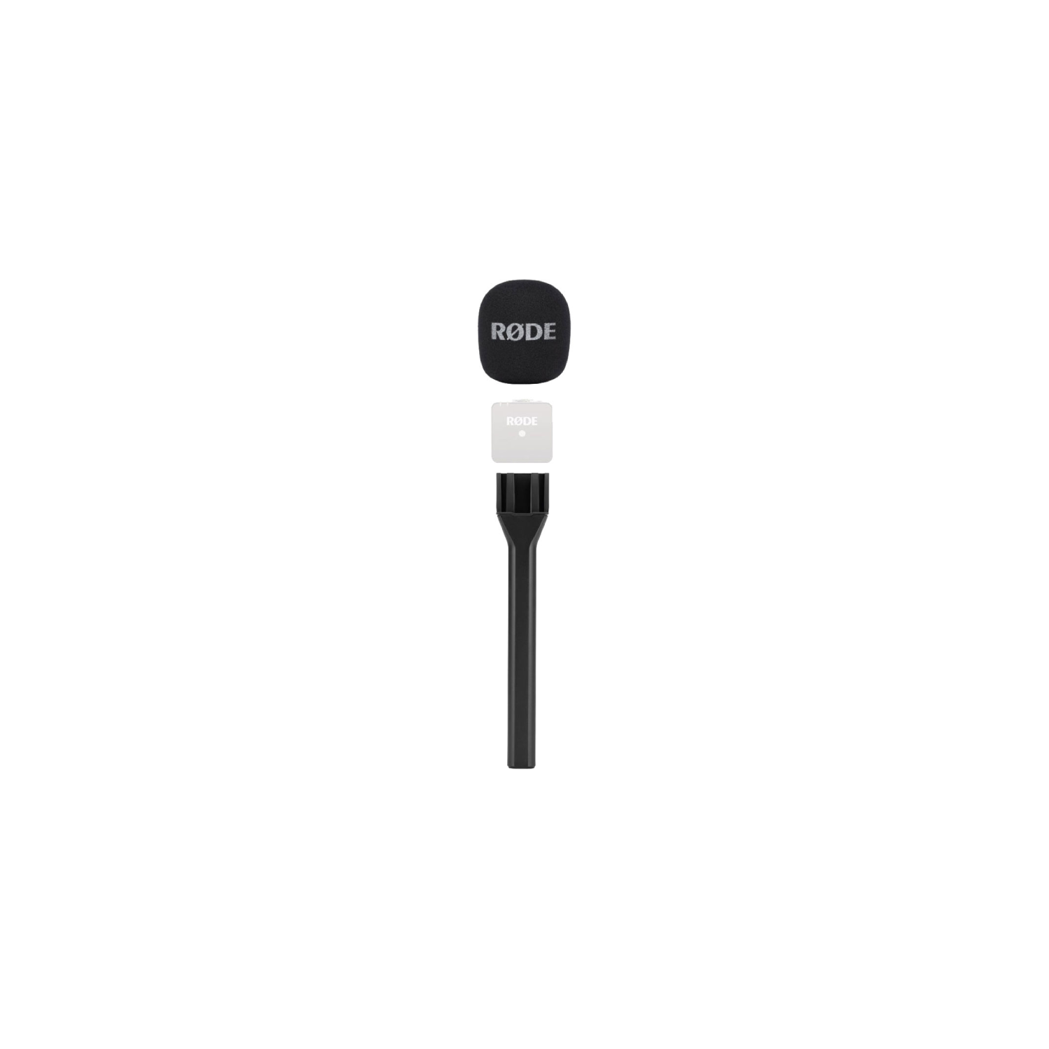 Support de microphone sans fil Interview Transmetteur portatif Poignée de  chaussure froide avec pare-brise pour Relacart Synco Rode Mic