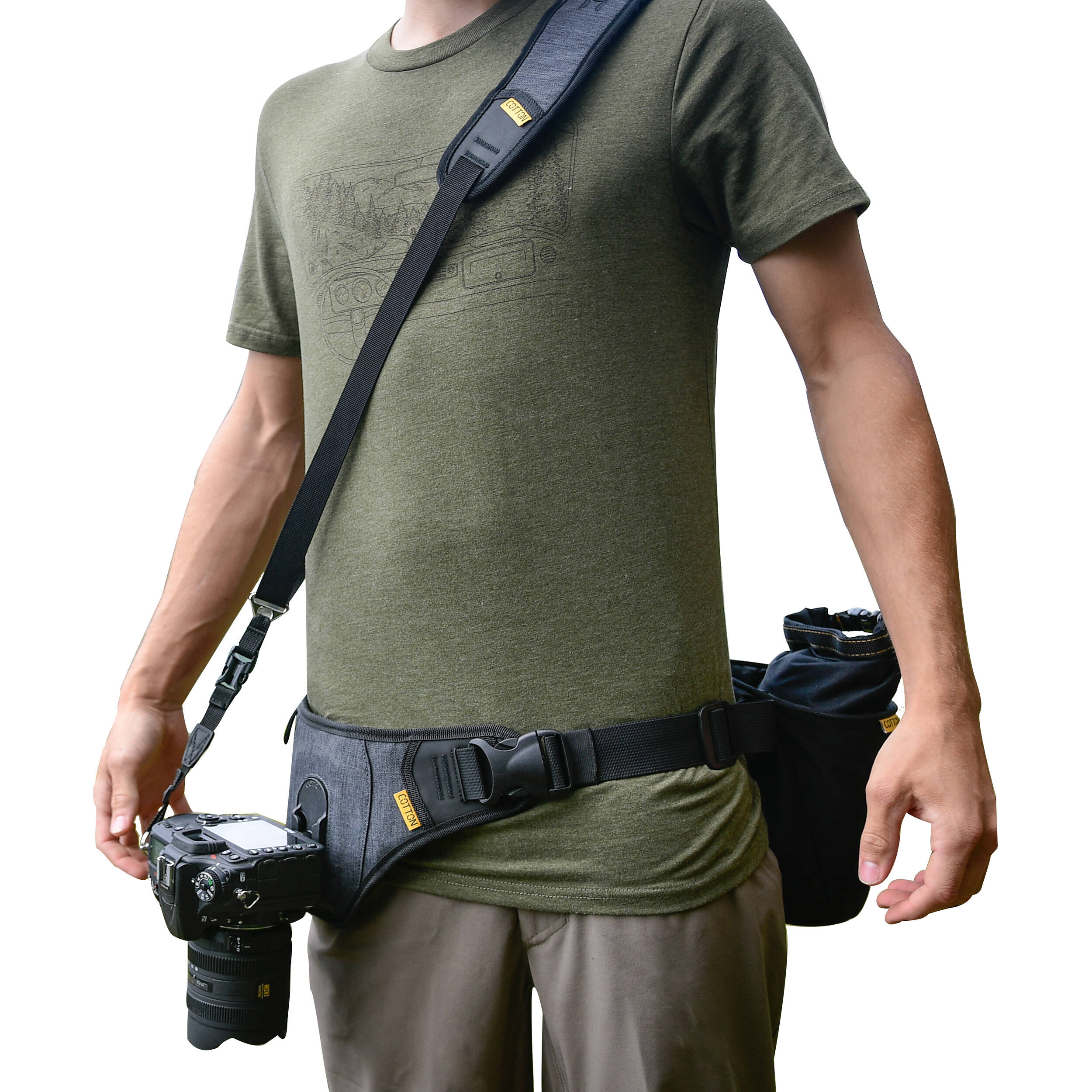 Cotton Carrier SLINGBELT 1-Camera Carrying System with Tether
