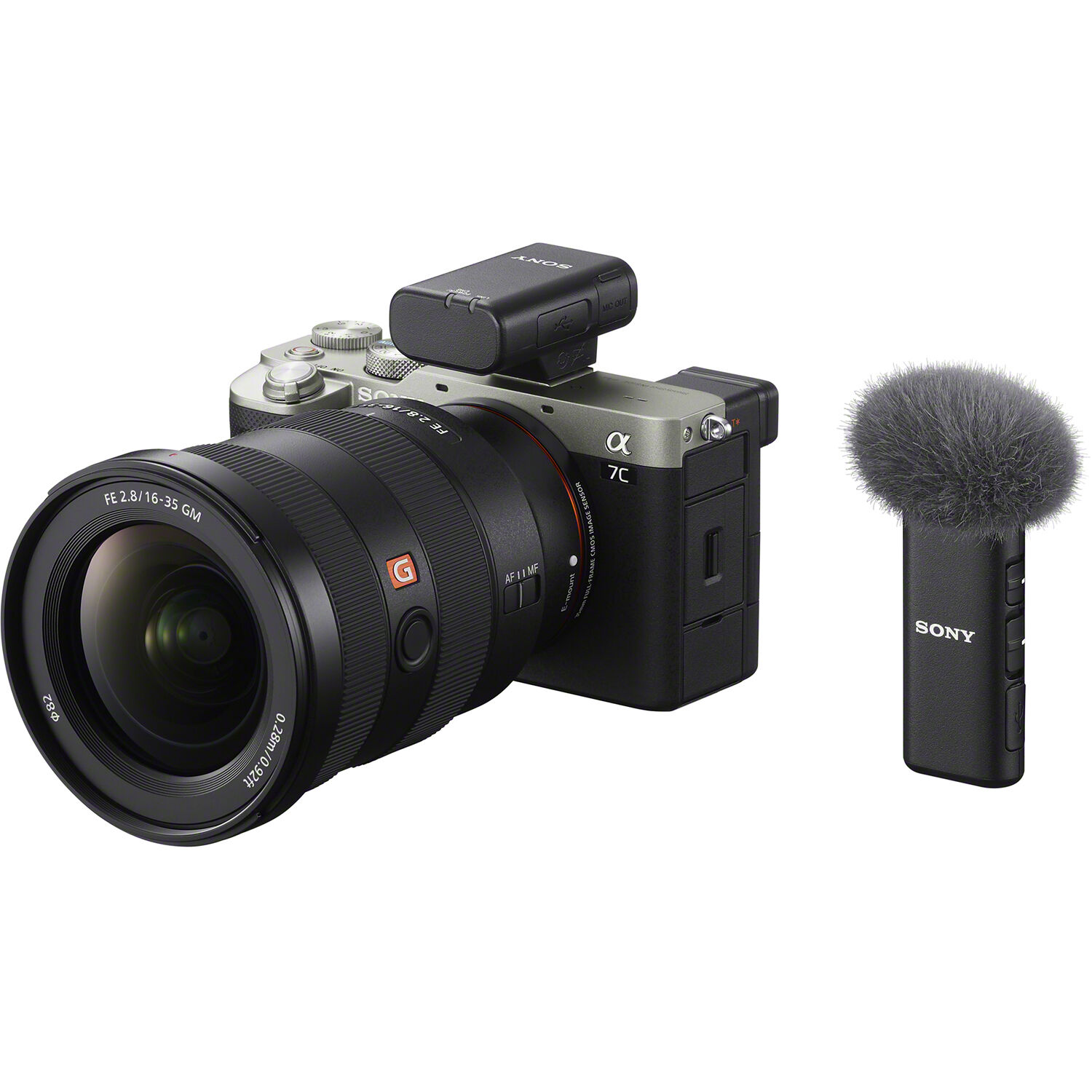 Sony ECM-W2BT Camera-Mount Digital Bluetooth Wireless Microphone System for Sony Cameras