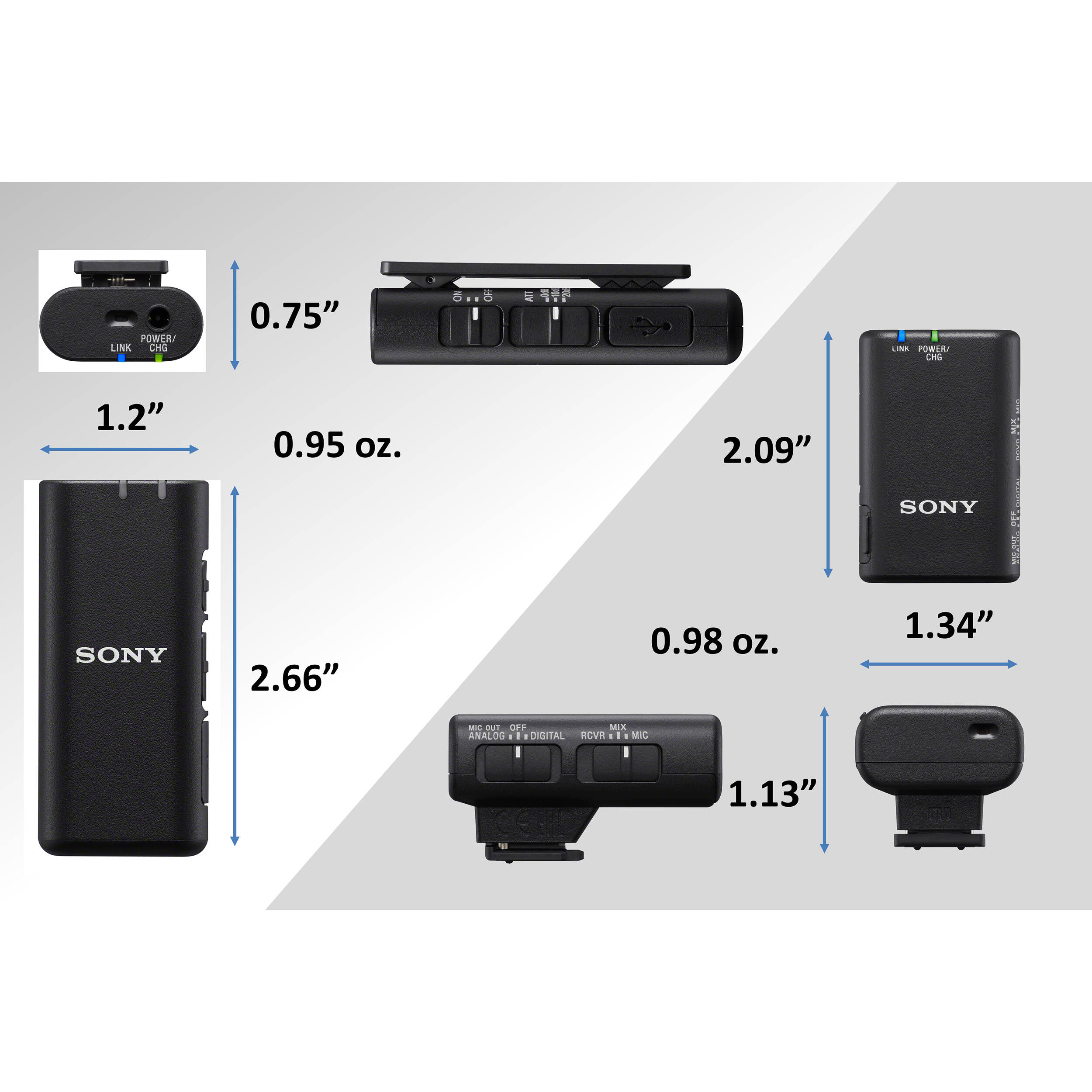 Sony ECM-W2BT Wireless Microphone System