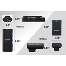 Sony ECM-W2BT caméra-Mount Système de microphone sans fil numérique Bluetooth pour les caméras Sony