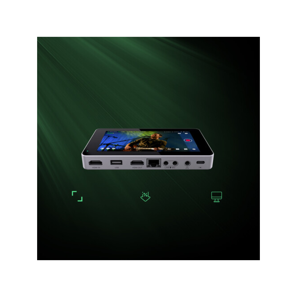 Yolobox Mini Encodeur et moniteur tout-en-un en streaming et moniteur en streaming en direct intelligent ultra-portable