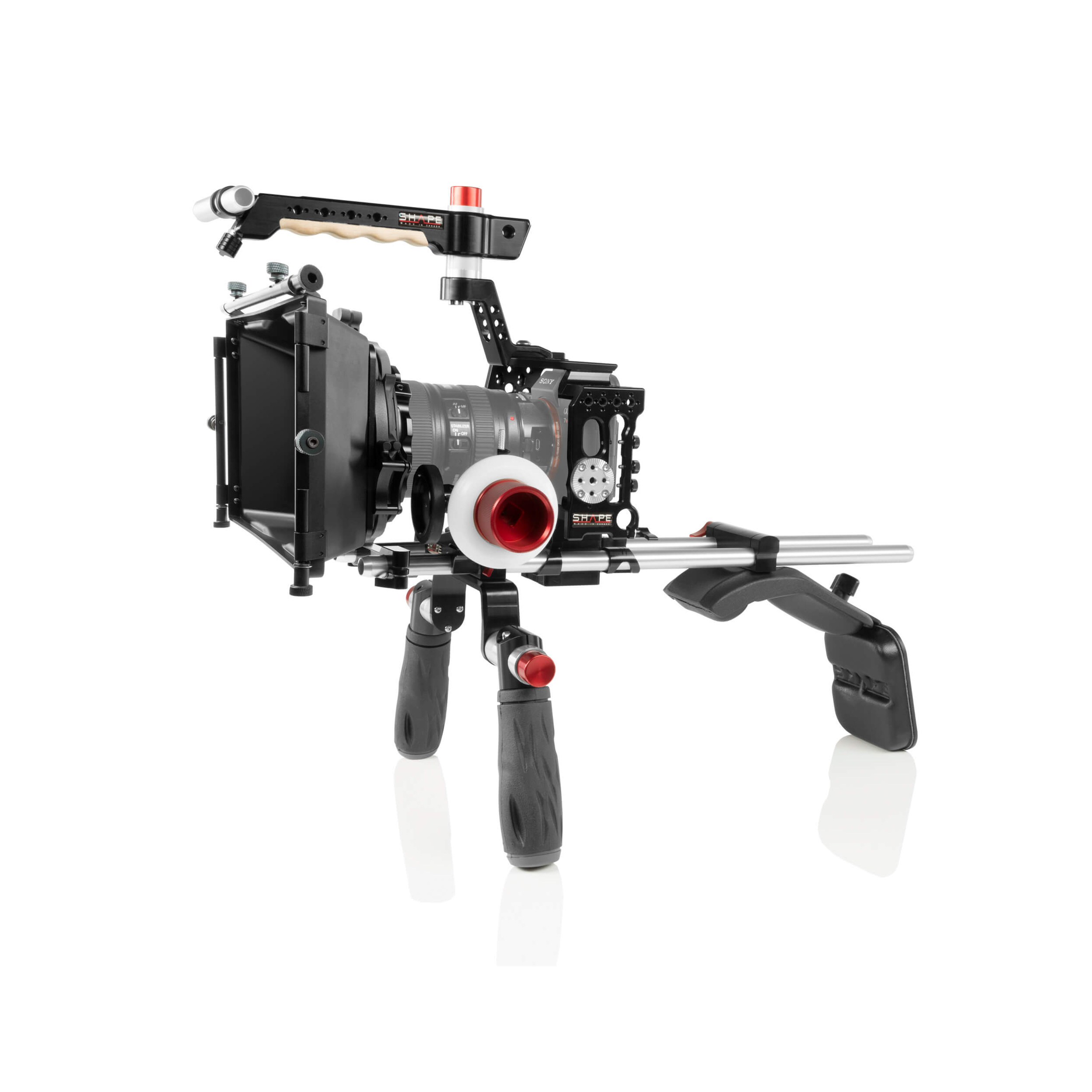 Kit de montage d'épaule de forme avec boîte mate et suivez la mise au point pour Sony A7R III / A7 III Camera