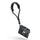 Fab' Bracelet de poignet F28 avec coussinet - cuir noir