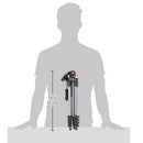 Manfrotto mkcompactadv-bk compact avancé trépied avec une tête à 3 voies