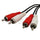 GE GE AV20306 Audio Cable w/Dual RCA Plugs, 25ft, Black