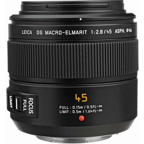Panasonic Leica DG macro-elmarit 45 mm f / 2,8 asph. Mega O.I.S. Lentille